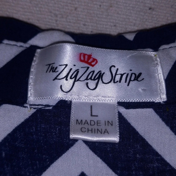 The Zig Zag Stripe Large Dolman sleeve - Picture 3 of 7